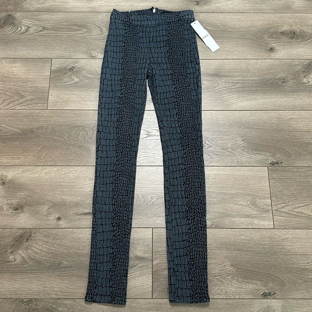 Hudson‎ Evelyn High Waist Skinny Pants Snake Charmer Gray Black Size 24
